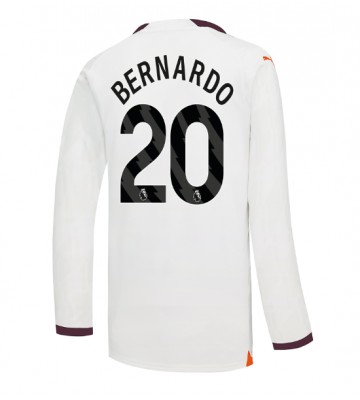 Manchester City Bernardo Silva #20 Koszulka Wyjazdowych 2023-24 Długi Rękaw